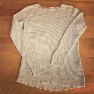 LOFT Cream knit sweater